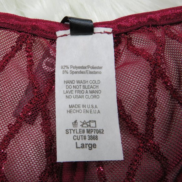 Women's Sequin Design Shorts - Red - Picture 4 of 4